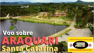 ARAQUARI SC  MELHOR CIDADE DE SANTA CATARINA   UM VOO SOBRE O REFÃšGIO DOS PÃSSAROS E DA CIDADE [upl. by Alton]