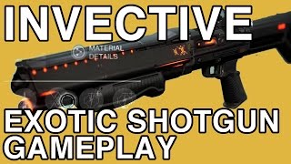 Invective Exotic Shotgun GameplayReviewBreakdown  DESTINY  WikiGameGuides [upl. by Schinica]