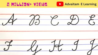 Cursive writing for Beginners 2 A to Z CBSE ICSE IGCSE IB Capital letters कैसे लिखना सिखाएं [upl. by Rosene]