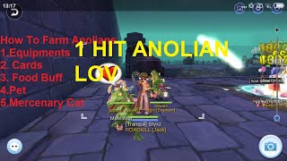 RAGNAROK M ETERNAL LOVE  How TO 1 Hit Anolian [upl. by Helban102]