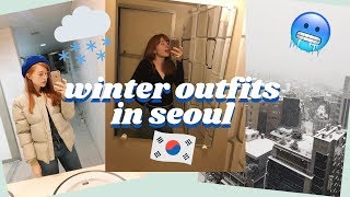 A Week in Freezing Seoul  Winter Outfits  Life in Korea Vlog [upl. by Atteselrahc]