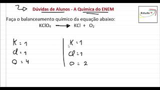 Faça o balanceamento químico da equação abaixo KClO4  KCl  O2 [upl. by Einnaej700]