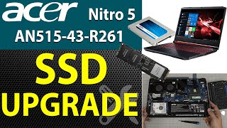 How to Upgrade SSD Storage in an ACER Nitro 5 AN51543R261 Laptop [upl. by Crocker]