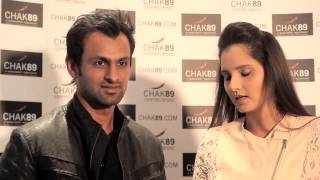 Sania Mirza amp Shoab Malik Chak89 Interview [upl. by Sanburn]