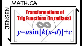 Transformations of Trig Functions in RADIANS full lesson  MHF4U [upl. by Underwood193]