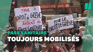 Contre le pass sanitaire la mobilisation reste forte [upl. by Torrell866]