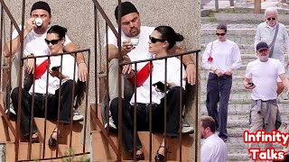 Leonardo DiCaprio amp Vittoria Ceretti Spotted Getting Cozy in Rome  Sweet Balcony Moments [upl. by Notgnirrab744]