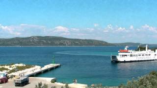 Time Lapse HD Ferry Boat Croatia Island of Iz  Zeitraffer Fähre Kroatien Insel Iz Jadrolinia [upl. by Amihsat]