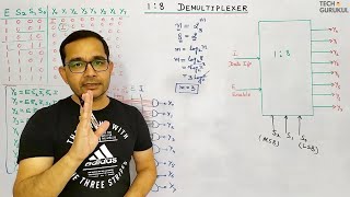 13 18 Demultiplexer in Hindi  Tech Gurukul by Dinesh Arya [upl. by Atinreb]