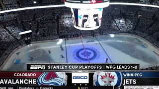 Avalanche vs Jets Game 2 NHL On ESPN IntroTheme  2024 NHL Playoffs [upl. by Rossy]