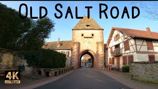 Drive along Bronze Age salt route from Châtenois to Rosheim France [upl. by Charlena694]