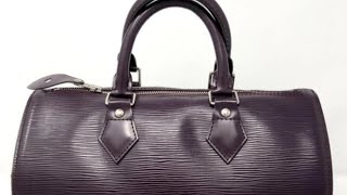 Louis Vuitton Epi Leather Speedy 30  A Closer Look [upl. by Eesyak]