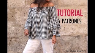 DIY Como hacer blusa de mujer patrones gratis [upl. by Landmeier]