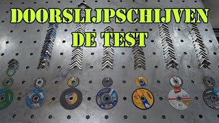 Doorslijpschijven test 7 verschillende merken hoe doen ze het 125 mm schijven 1mm dik [upl. by Christabella]