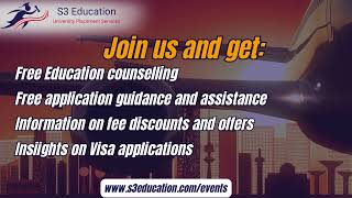 S3 Education 2024 Study Abroad Fairs 2024 [upl. by Llerol]