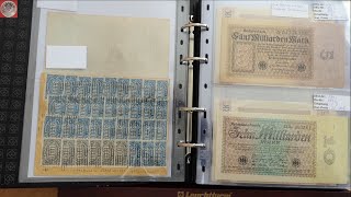 Banknoten Sammlung Deutsches Reich 18741945 inkl Nebengebiete  Stand 2023 [upl. by Peednus]