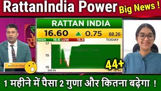 Rattanindia Power latest newsrattan power share analysisrattan power share newsrtn power target [upl. by Anived]