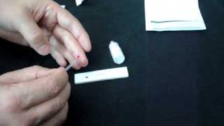 HIV test kit  demonstration of an HIV home test for HIV 1amp2 [upl. by Uis131]