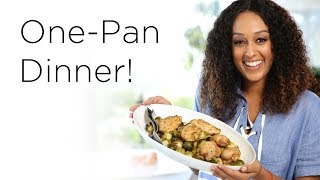 Tia Mowry’s Simple Sheet Pan Dinner  Quick Fix [upl. by Esiled]