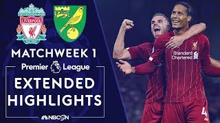 Liverpool v Norwich City  PREMIER LEAGUE HIGHLIGHTS  8919  NBC Sports [upl. by Sudnak981]