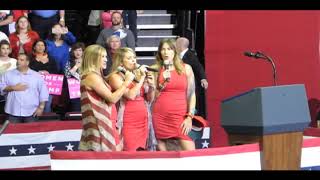 The Deplorable Choir Sings National Anthem at Trump Rally Houston Tx 102218 [upl. by Treborsemaj]