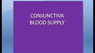 Ophthalmology 068 e Conjunctiva Blood Supply Arcade [upl. by Duong]