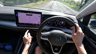 2024 VW Golf Match 15 eTSI 150 PS 7spd DSG POV [upl. by Milissent583]