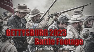 Gettysburg Reenactment Battle Footage from Day 2 JULY 2023 [upl. by Bugbee311]