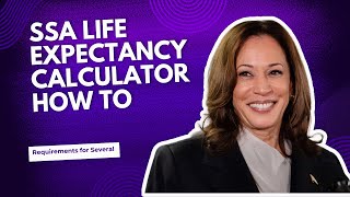 SSA Life Expectancy Calculator How to calculate your retirement ahead with life expectancy [upl. by Eidnyl]