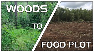 CREATING my FOOD PLOT in the WOODS  18 Acre Deer Habitat Series E3 [upl. by Wichman]