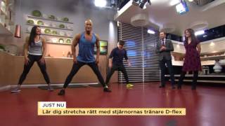 Dynamisk stretching med Dflex  Nyhetsmorgon TV4 [upl. by Arlinda869]