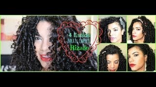 4 peinados faciles para el cabello rizado [upl. by Charlene646]