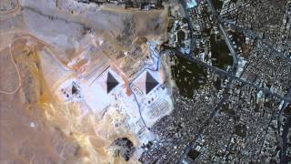 Pyramids at Giza from space [upl. by Corbett740]