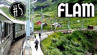 El TREN de FLÅM y la cascada KJOSFOSSEN  5 Vlog NORUEGA en AUTOCARAVANA [upl. by Kenji]