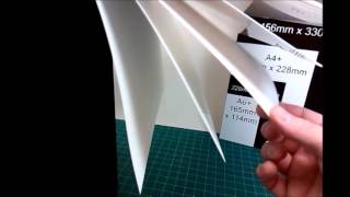 Matt White Plasticard Styrene Sheet [upl. by Ynoffit]