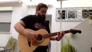 Fender Sonoran mini acoustic sound outside  improvisation piece [upl. by Adnahs]