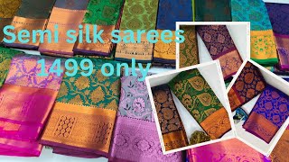 Semi silk sarees 1499 only  kovai sarees  pattu sarees [upl. by Hametaf]