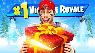 Faire TOP 1 avec un CADEAU sur FORTNITE Battle Royale [upl. by Solly226]