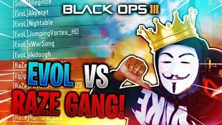 BO3 My Team 6V6 RaZe vs EvoL HIGH KD PLAYERS IN BLACK OPS 3 [upl. by Roswell]