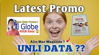 Dito Sim Data Promo Pinataob ang Promo ng Globe at Tm [upl. by Poler221]