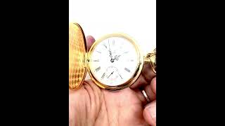 Chs Tissot amp Fils 17 Jewels Gold Plated Mechanical Wind Pocket Watch FOB Chain [upl. by Nelyak]