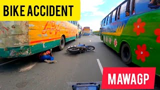 Bike Accident RTR 4V 160 Mawa Express Way [upl. by Bilbe]