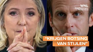 Frankrijk maakt zich op voor cruciaal tvdebat tussen Macron en Le Pen [upl. by Mercado784]