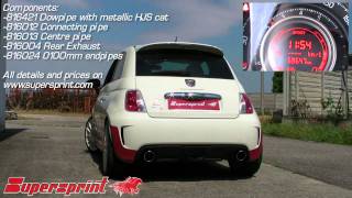 500 Abarth quot1446 turboquot Supersprint Exhaust [upl. by Viridi]