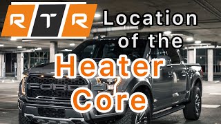 How to Locate Your Heater Core 20152020 Ford F150 50 [upl. by Nosnor544]