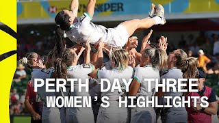 Ireland are WINNERS down under  Perth HSBC SVNS Day Three Womens Highlights [upl. by Falda]