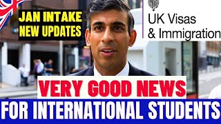 Good News UK International Students January Intake Updates 2024 Student Visa New Update UKVI [upl. by Orman]