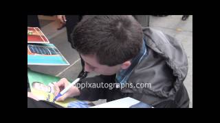 Atticus Shaffer  Signing Autographs at quotGood Morning Americaquot in NYC [upl. by Farlie92]