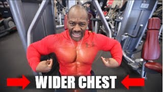 How to Build a WIDER CHEST  3 Best Exercises [upl. by Colvert]