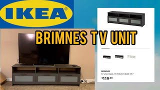 IKEA BRIMNES TV UNIT ASSEMBLY [upl. by Orel315]